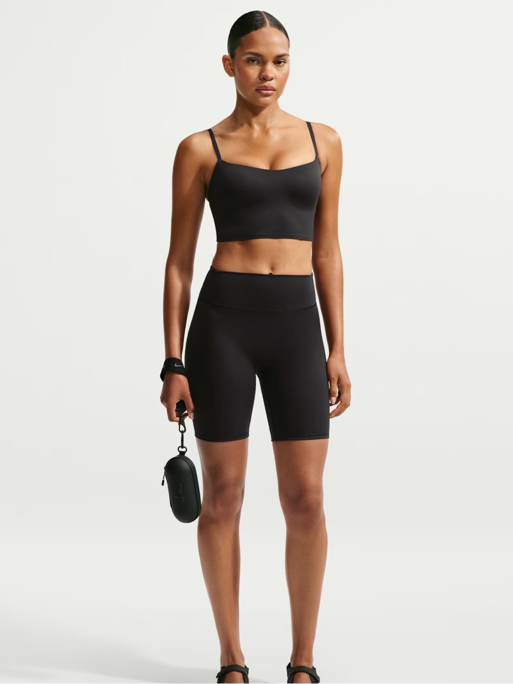 Nike SKIMS Matte Women's Cami Longline Bra Size Medium Black